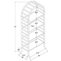 72" Holladay Curved Wooden Bookcase - Threshold™ Designed With Studio McGee -Cheap Furniture Store GUEST 02d306c2 b728 424b 85ec e8a3f4144d26