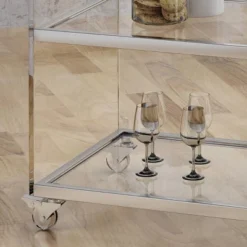 Yves Acrylic Bar Trolley Clear - Christopher Knight Home -Cheap Furniture Store GUEST 0325c730 a859 45db 86b5 e7aa77097515