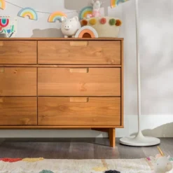 Mid-Century Modern Groove Wood 6 Drawer Dresser - Saracina Home -Cheap Furniture Store GUEST 04d23956 eefc 461e adbc 47cd243dd32b