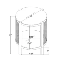 Portola Hills Woven Accent Table - Threshold™ Designed With Studio McGee -Cheap Furniture Store GUEST 0561165f 7bd8 4818 b2e8 f2a443a2b510