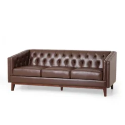 Ovando Contemporary Upholstered 3 Seater Sofa - Christopher Knight Home -Cheap Furniture Store GUEST 09f60da1 8989 456c ac68 90edba24e79b