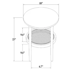 Wood & Cane Round Accent Side Table - Hearth & Hand™ With Magnolia -Cheap Furniture Store GUEST 0eb2755c d2db 4090 861c f37402a4c9dc