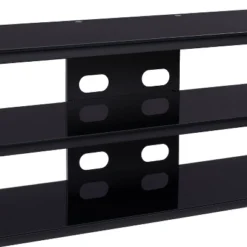 Travers Open Shelves TV Stand For TVs Up To 82" Black - CorLiving -Cheap Furniture Store GUEST 0edd0c04 1c33 446e b656 8d2c7ae77ed5