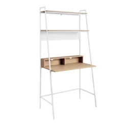 36" Writing Desk With Open Storage Ladder Bookshelf - Saracina Home -Cheap Furniture Store GUEST 108fd04d 734b 4161 811d 43686b237442