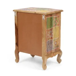 Ailey Handcrafted Boho Mango Wood 3 Drawer Nightstand Natural - Christopher Knight Home -Cheap Furniture Store GUEST 110cf7e6 7613 401d 89e3 e97fb2933bed