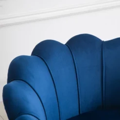 HomCom Elegant Velvet Upholstered Accent Leisure Club Chair With Gold Metal Legs -Cheap Furniture Store GUEST 17944fc6 ba91 4e26 a8d8 2453f7f19394