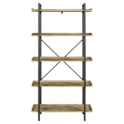 68" 5 Tray Shelf Urban Pipe X Back Bookshelf - Saracina Home -Cheap Furniture Store GUEST 18cd1433 31a3 4be1 8f59 f88c9c732217