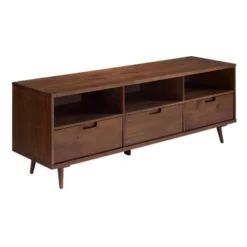 Cara 3 Drawer Mid-Century Modern 3 Drawer TV Stand For TVs Up To 80" - Saracina Home -Cheap Furniture Store GUEST 1a0f755d 5887 444d b17e bc0a5160126c