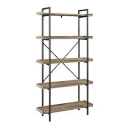 68" 5 Tray Shelf Urban Pipe X Back Bookshelf - Saracina Home -Cheap Furniture Store GUEST 1ba76728 7bd1 44dc b91f 1adf495caa27