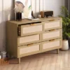 43.31" 6-Drawer Rattan Dresser For Living Room And Bedroom - ModernLuxe -Cheap Furniture Store GUEST 1c52c978 1592 415f a195 d163d640f76d
