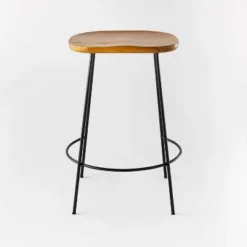 Metal Base Counter Height Barstools With Wood Seat Brown - Threshold™ Designed With Studio McGee -Cheap Furniture Store GUEST 1e4ccace bdef 4ea5 8b8a b1353f4d44bf
