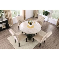 Buckley Round Dining Table White/Black - HOMES: Inside + Out 17 Buckley Round Dining Table White/Black - HOMES: Inside + Out -Cheap Furniture Store GUEST 1eaec16e a22c 4046 aa25 778fad2ef351