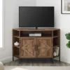 Atticus Modern Farmhouse 2 Door Corner TV Stand For TVs Up To 55" Rustic Oak - Saracina Home -Cheap Furniture Store GUEST 1ed4764f 782b 4a4b 8b55 c55c056b5341