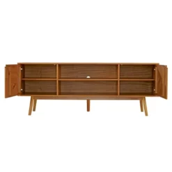 Solid Wood Mid-Century Modern TV Stand For TVs Up To 80" - Saracina Home -Cheap Furniture Store GUEST 21c882f2 4627 4d0e a364 30f5fcdcd258