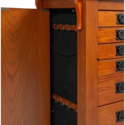 Delia Jewelry Armoire Brown - Powell Company -Cheap Furniture Store GUEST 2245716a fa42 47af 9bbe f7ab634fcde4