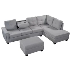 108" Reversible L-Shape Sectional Sofa Couch With Storage Ottoman-ModernLuxe -Cheap Furniture Store GUEST 261f9c97 8361 42af a0f8 f1341f4386d7