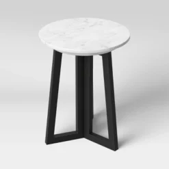 Altavista Round Marble End Table White - Threshold™ -Cheap Furniture Store GUEST 2758c8eb 8d8e 4972 8d46 eafeb11b9283