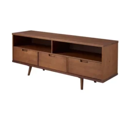 Cara Mid-Century Modern 3 Drawer TV Stand For TVs Up To 65" - Saracina Home -Cheap Furniture Store GUEST 27a24018 e7a9 4d99 88df 5f5a13923937