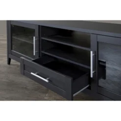 Espresso Finished 1 Drawer TV Stand For TVs Up To 70" Dark Brown - Baxton Studio -Cheap Furniture Store GUEST 28cc8527 7a62 4250 970f 6db24e632481