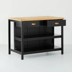Wood Kitchen Island Table With Storage Black/Natural - Hearth & Hand™ With Magnolia -Cheap Furniture Store GUEST 2ba3ead7 b5df 4db4 b48a 075519e1db85