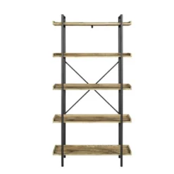 68" 5 Tray Shelf Urban Pipe X Back Bookshelf - Saracina Home -Cheap Furniture Store GUEST 2cbd23e1 fd4e 4f90 8501 19a0b1d03ecd