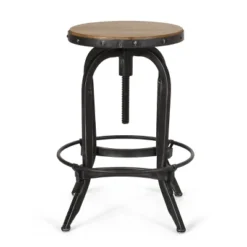 2pc Farmdale Industrial Firwood Adjustable Height Swivel Counter Height Barstools Antique Natural/Pewter - Christopher Knight Home -Cheap Furniture Store GUEST 2ea1652e 6ade 4832 b213 d35059bc5c47