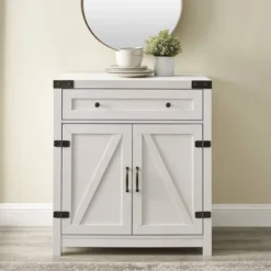 Clarabelle Rustic Farmhouse Barn Door Accent Cabinet - Saracina Home -Cheap Furniture Store GUEST 2f416e6f f14b 4a62 acac a724f1e73ec0