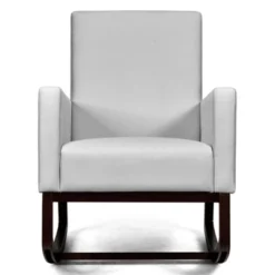 Tangkula 2-in-1 Upholstered Rocking Chair With Wood Leg & Pillow Relax Sofa Chair Light Grey/Beige/Dark Gray -Cheap Furniture Store GUEST 319dd84e 5221 46b3 8dee 78b675f7bfd5