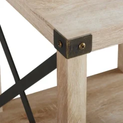 Set Of 2 Sophie Rustic Farmhouse X Frame Side Tables - Saracina Home -Cheap Furniture Store GUEST 384841a6 6457 4b3c 8b28 0bfc3c51f790