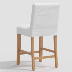 Nazanin Slipcover Counter Height Barstool Twill White - Threshold™ -Cheap Furniture Store GUEST 39492191 5298 4370 b788 c7150e0059c3