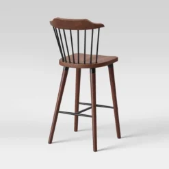 Delway Curved Back Mixed Material Counter Height Barstool Walnut - Threshold™ -Cheap Furniture Store GUEST 3e53f265 ac14 41e9 bdd1 5f971bc1bb5a