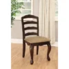 Set Of 2 Danburn Floral Accented Ladder Back Side Chair Dark Walnut - HOMES: Inside + Out -Cheap Furniture Store GUEST 4326f7da 162e 4bc2 9831 f287ee663794