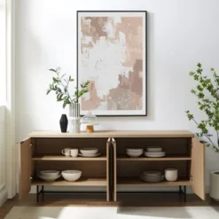 Modern 4 Door Reeded Sideboard - Saracina Home -Cheap Furniture Store GUEST 450d82fd 3073 46cc b58d e8be232d61c5