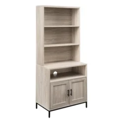 64.12" Orin Modern 2 Door Bookshelf Hutch - Saracina Home -Cheap Furniture Store GUEST 4533baad 7e0e 473b a184 41d33d5548af