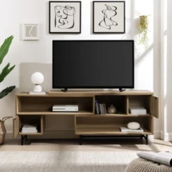 Modern Reeded Door Extendable TV Stand For TVs Up To 50" - Saracina Home -Cheap Furniture Store GUEST 4ec78b70 4c65 40cb ac6e 350b0e995cb0