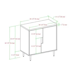Modern Accent Cabinet With Color Pop Interior - Saracina Home -Cheap Furniture Store GUEST 5086d616 ad3e 40ba bca2 a4861a7e7a12