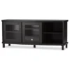 Walda Wood Cabinet With 2 Sliding Doors And 1 Drawer TV Stand For TVs Up To 60" Dark Brown/Gray - Baxton Studio 1 Walda Wood Cabinet With 2 Sliding Doors And 1 Drawer TV Stand For TVs Up To 60" Dark Brown/Gray - Baxton Studio -Cheap Furniture Store GUEST 52e6c1a5 581e 4234 a534 2d067179cc34