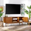 Solid Wood Mid-Century Modern TV Stand For TVs Up To 65" - Saracina Home -Cheap Furniture Store GUEST 5eb0615c 573f 4304 a2d2 436cc42e8064