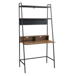 36" Writing Desk With Open Storage Ladder Bookshelf - Saracina Home -Cheap Furniture Store GUEST 62238f92 a3f2 4932 b53f 1b8c4ab359c8
