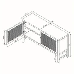 Palmdale Woven Door Console - Threshold™ Designed With Studio McGee -Cheap Furniture Store GUEST 6d225f38 58c8 4d6f a350 e4de6fff4cf2