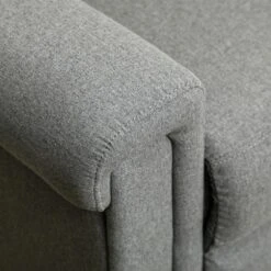 HOMCOM Recliner Sofa Couch With Easy Pull Handles And Adjustable Footrest, 3 Seater Sofa Modern Couch, Gray -Cheap Furniture Store GUEST 72d861c0 c6a2 48bf 8077 8ef12783192a