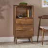 Rabun Handcrafted Mid-Century Modern Mango Wood 3 Drawer Chest Light Oak - Christopher Knight Home -Cheap Furniture Store GUEST 73da14ef 4322 4d70 867a cb45f3727761