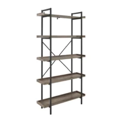 68" 5 Tray Shelf Urban Pipe X Back Bookshelf - Saracina Home -Cheap Furniture Store GUEST 7546ba45 c02f 4ca7 b12d e99f32bb0573