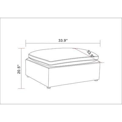 Allandale Modular Sectional Sofa Ottoman - Threshold™ 6 Allandale Modular Sectional Sofa Ottoman - Threshold™ - Image 4