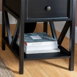 Set Of 2 Farmhouse Single Drawer V Frame Nightstands - Saracina Home -Cheap Furniture Store GUEST 7687c127 6673 4260 bfa9 5a4f32541fed