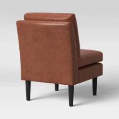 Gelbin Faux Leather Slipper Chair With Wood Legs - Threshold™ -Cheap Furniture Store GUEST 79c6f7f3 f809 4654 bfbb 3f8fdad22532