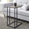 23" Modern Rectangle Two-Tone C Side Table With Metal Base - Saracina Home -Cheap Furniture Store GUEST 79ed4eb6 b935 4dc1 a8a6 994aab6c93c7