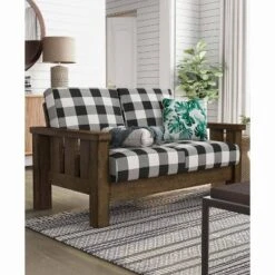 Jovie Gingham Rustic Loveseat - HOMES: Inside + Out -Cheap Furniture Store GUEST 811faadd dc28 48fc 8c06 09255a27cd4d