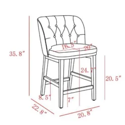 Winfall Tufted Barrel Counter Height Barstool Linen - Threshold™ -Cheap Furniture Store GUEST 862591f2 c5d6 4cbd b107 373f25260e5a