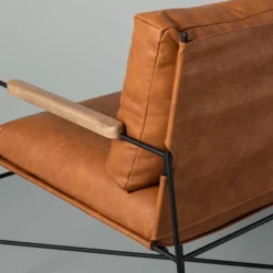 Faux Leather & Metal Accent Chair - Black/Brown - Hearth & Hand™ With Magnolia 12 Faux Leather & Metal Accent Chair - Black/Brown - Hearth & Hand™ With Magnolia -Cheap Furniture Store GUEST 888ba238 34ac 4f97 8dd6 ab72ff74e45c